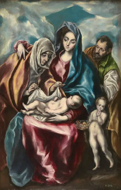 The Holy Family with Saint Anne and the Infant Saint John El Greco